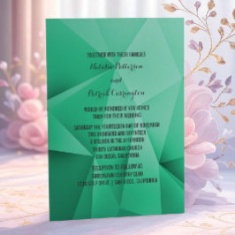 Emerald Jewel Tones Wedding bjudande Inbjudningar