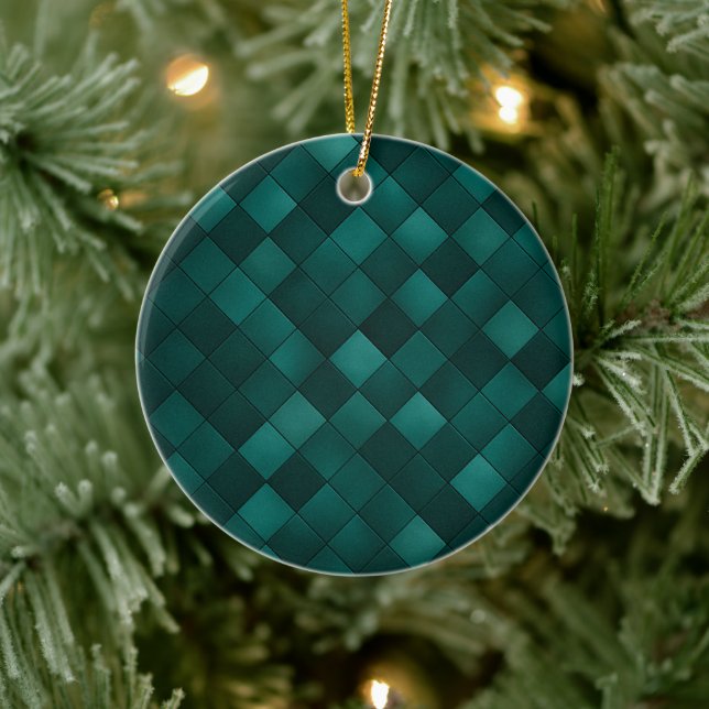 Emerald Kakelmönster – Modern Lyx Julgransprydnad Keramik (Träd)