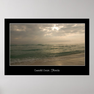 Emerald Kusten Florida Poster Skriv ut