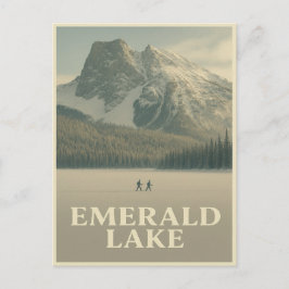 Emerald Lake vykort – Vinter Canadian Rockies