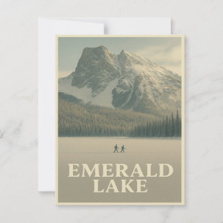 Emerald Lake vykort – Vinter Canadian Rockies