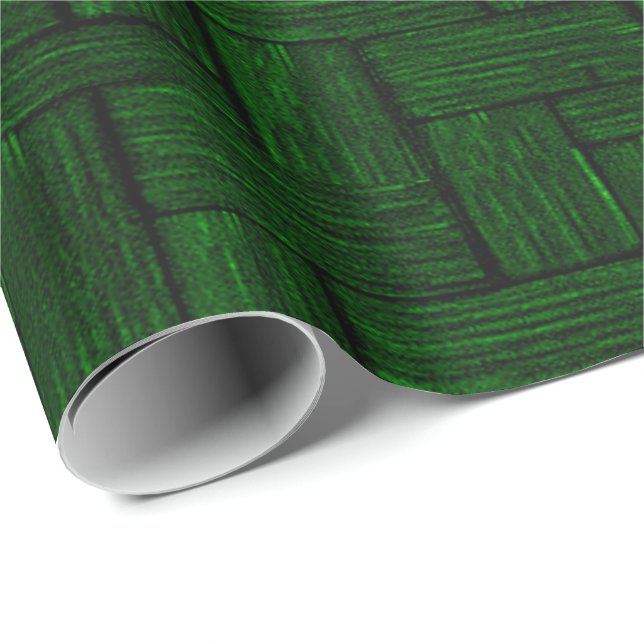 Emerald Lincoln Log Wrapping Papper Presentpapper (Rullad Hörn)