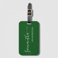 Emerald Luggage Tags Bröllop Bord plan/förmån