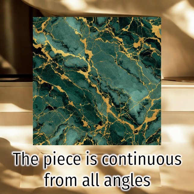 Emerald Luxe Marble Tile Kakelplatta (Skapare uppladdad)