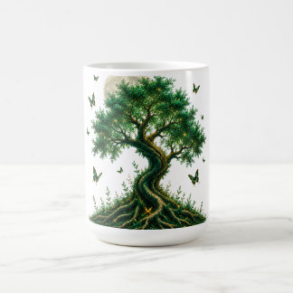 emerald magic tree latte mug kaffemugg