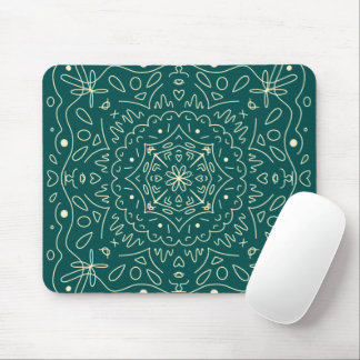 Emerald Mandala Mouse Pad Musmatta