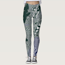’Emerald Marble Flow’ Leggings