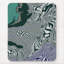 ’Emerald Marble Flow’ Mousepad