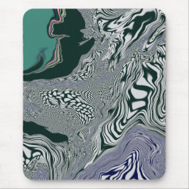 ’Emerald Marble Flow’ Mousepad Musmatta
