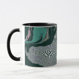 ’Emerald Marble Flow’ Mugg