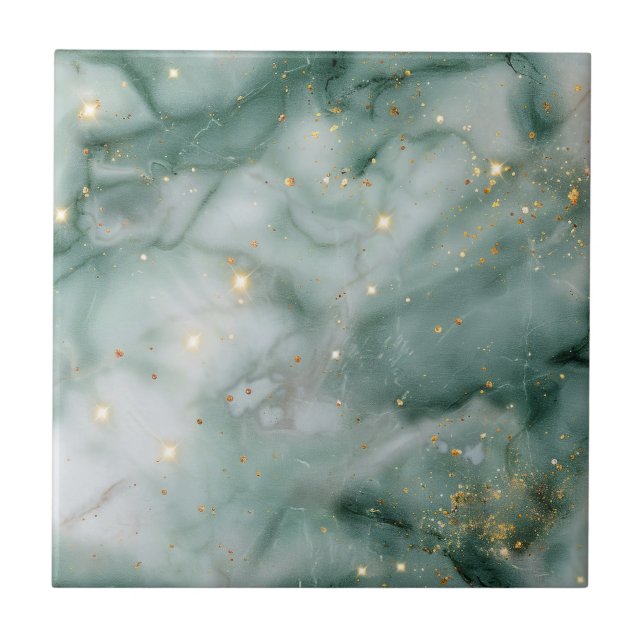 Emerald Marble Galaxy Kakelplatta (Framsidan)