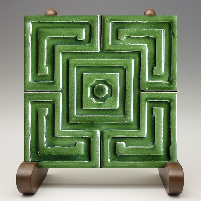 Emerald Maze Faux Relief Ceramic Tile Kakelplatta (Skapare uppladdad)