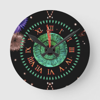 Emerald Midnight Clock Rund Klocka