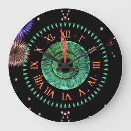 Emerald Midnight Clock Stor Klocka