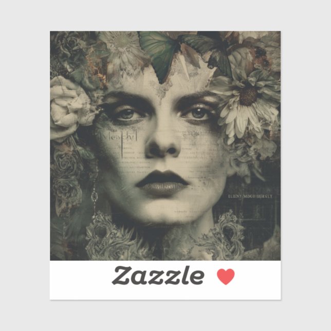 Emerald Molly — Gothic Fine Art Klistermärken (Ark)