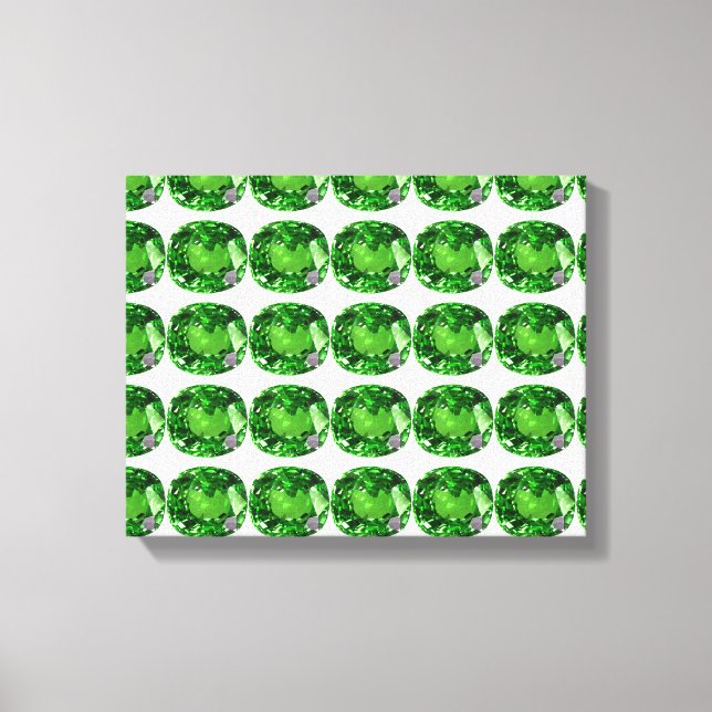 Emerald Mönster Canvastryck (Framsida)