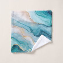 Emerald och Guld Marble Elegance