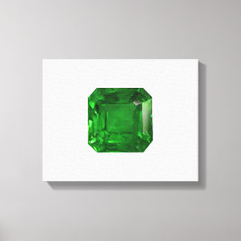 Emerald Octagon-cut Canvastryck