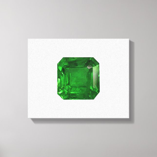 Emerald Octagon-cut Canvastryck (Framsida)
