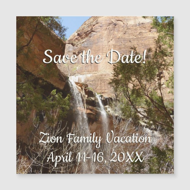 Emerald Pool Falls I från Zion National Park (Framsida)