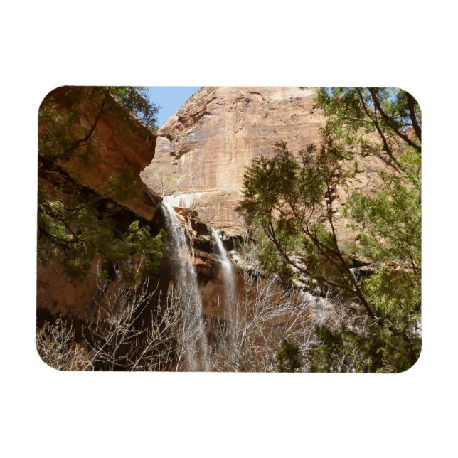 Emerald Pool Falls I från Zion National Park Magnet (Horisontell)