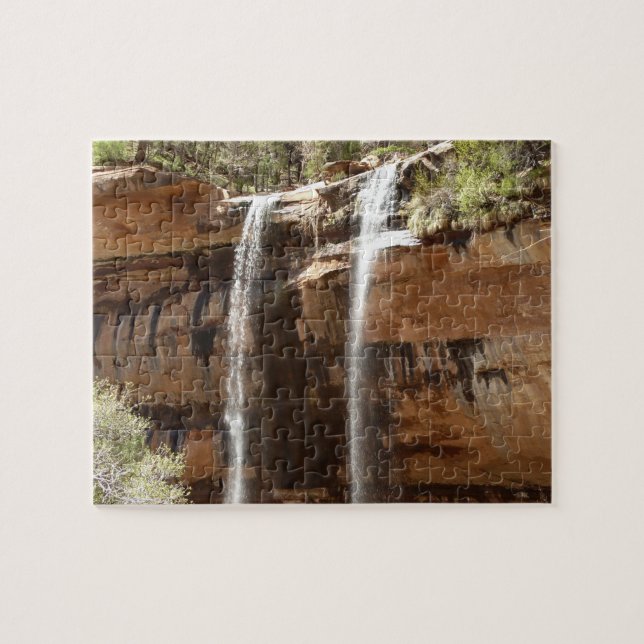 Emerald Pool Falls IV från Zion National Park Pussel (Horisontell)