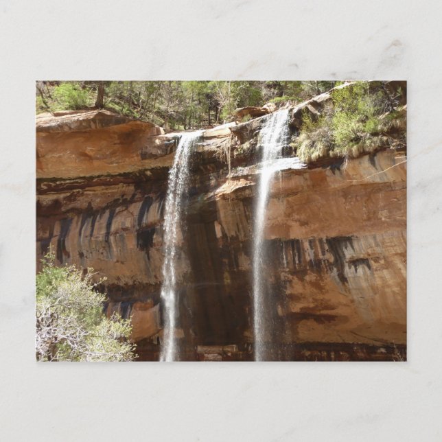 Emerald Pool Falls IV från Zion National Park Vykort (Framsida)
