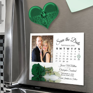 Emerald Ro Calendar Photo Spara datum magneter