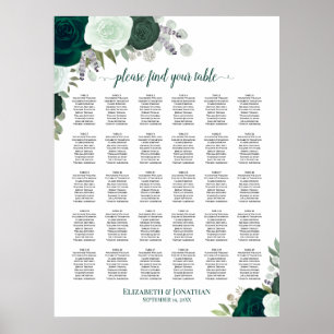 Emerald Ro Chic 30 för säten i Bröllop vid Bord Poster
