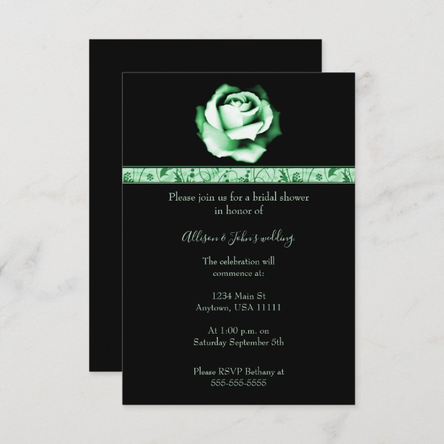 Emerald Ro Möhippa Inbjudan (Fram/baksida)