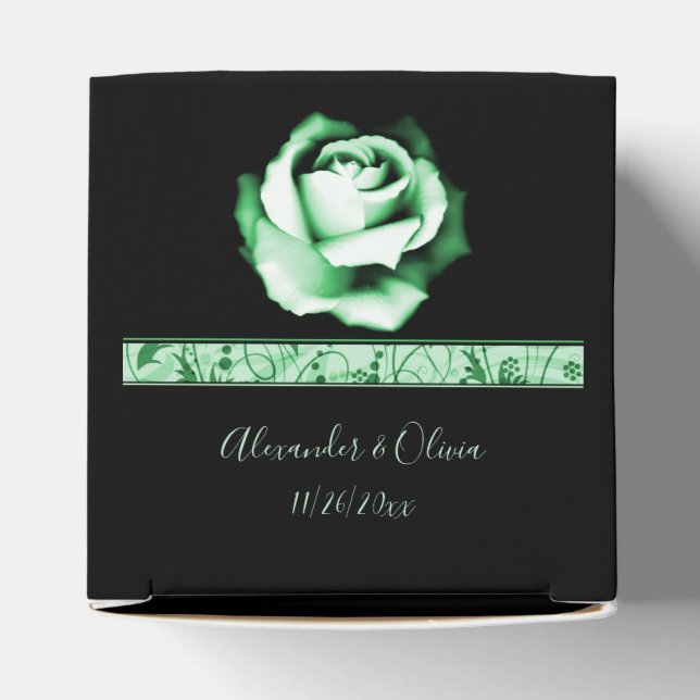 Emerald Ro Wedding Favor Box Presentaskar (Överdel)