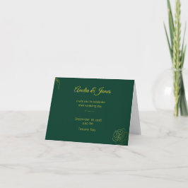 Emerald Romance Wedding Invitations Inbjudan