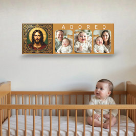 Emerald Sacred Icon - Jesus - ADORED Baby Photo  Canvastryck