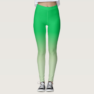 Emerald Sage Grönt Ombre Leggings