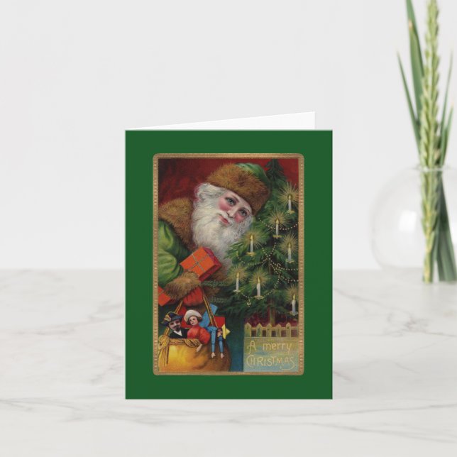 Emerald Santa Note-kort Helgkort (Framsida)
