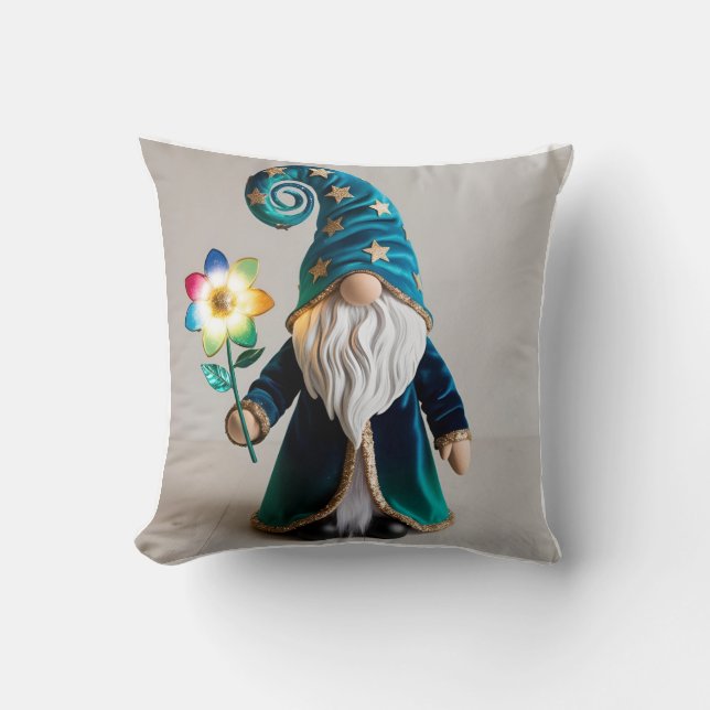 Emerald & Sapphire Mor Kärlek Gnome Kudde (Framsida)