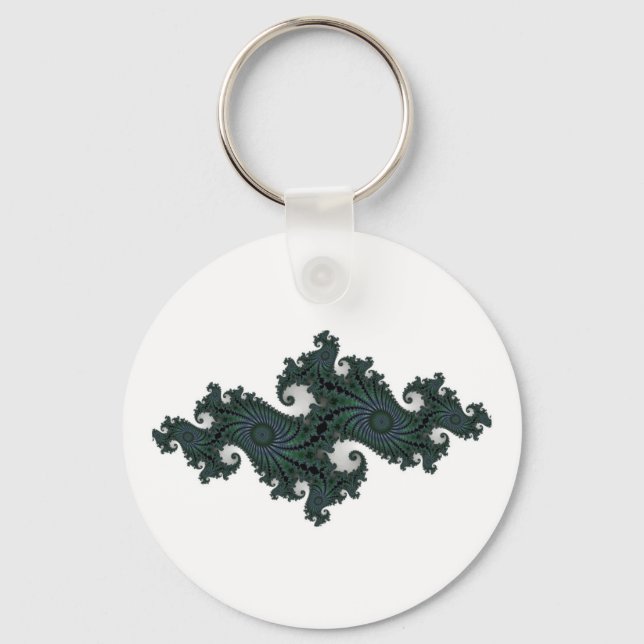 Emerald Seahorse Julia Keychain Nyckelring (Framsida)