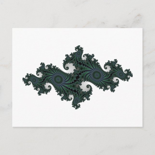 Emerald Seahorse Julia Postcard Vykort (Framsida)