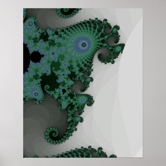 Emerald Seahorse Poster (Framsidan)