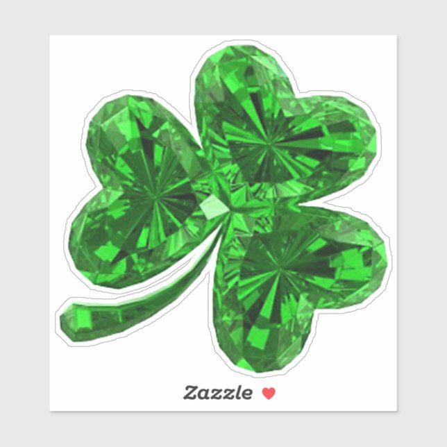 Emerald Shamrock Sticker Klistermärken (Ark)