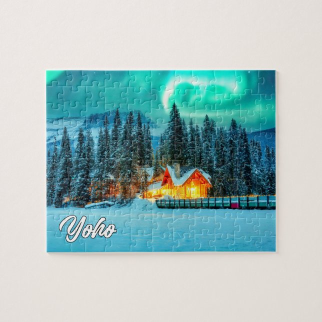 Emerald Sjö & Lodge, Yoho National Park Pussel (Horisontell)