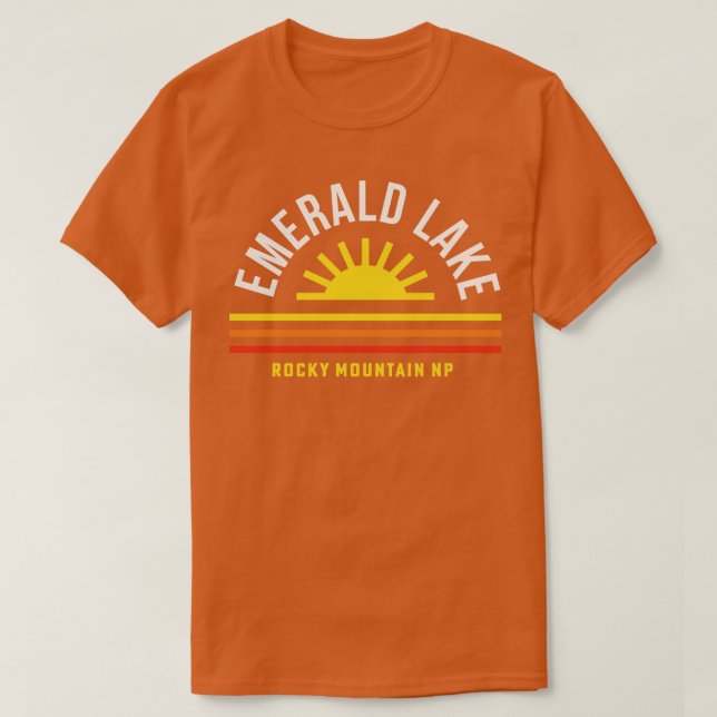 Emerald Sjö Rocky Mountain National Park Souvenir T Shirt (Design framsida)
