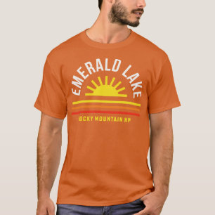 Emerald Sjö Rocky Mountain National Park Souvenir T Shirt