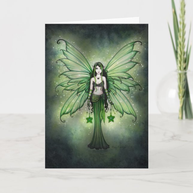 Emerald Star julfairy Card Helgkort (Framsida)