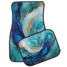 Emerald Surfa: A Study in Blue and Grönt Bilmatta