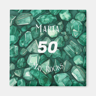 Emerald-Thned May Birthday-Anpassningsbarna Magnet