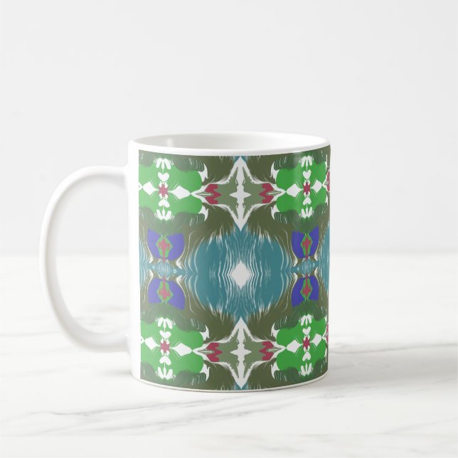 Emerald Tide Kaleidoscope Kaffemugg (Vänster)