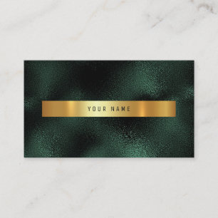 Emerald Tropical Grönt Guld Vip Ombre Glitter Visitkort