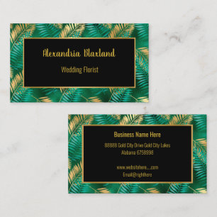 EMERALD TROPICAL HANDFLATAN AFFÄRSKORT VISITKORT