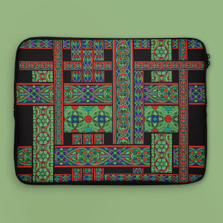 Emerald Twilight Stached Glass Laptop sleeve